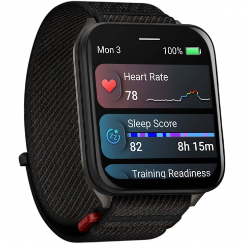 Смарт-годинник Garmin Venu X1 Black with Slate Titanium Caseback and Black ComfortFit Nylon Band (010-02980-00/02) Купити в Україні
