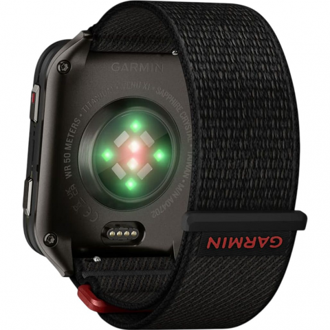 Смарт-годинник Garmin Venu X1 Black with Slate Titanium Caseback and Black ComfortFit Nylon Band (010-02980-00/02) Купити в Україні