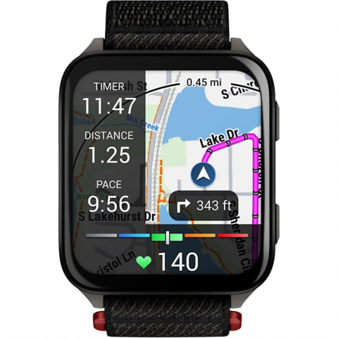 Смарт-годинник Garmin Venu X1 Black with Slate Titanium Caseback and Black ComfortFit Nylon Band (010-02980-00/02) Купити в Україні