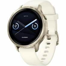 Смарт-годинник Garmin Venu 4 41 mm Lunar Gold with Bone Silicone Band (010-03013-00/40)