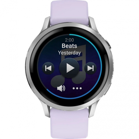 Смарт-годинник Garmin Venu 4 41 mm Silver with Periwinkle Silicone Band (010-03013-01/41) Купити в Україні