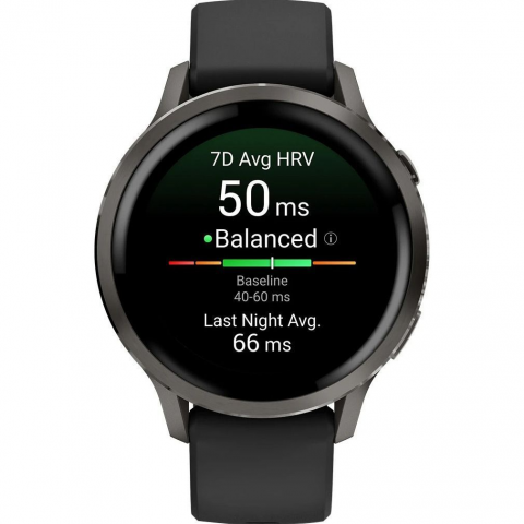 Смарт-годинник Garmin Venu 4 41 mm Slate with Black Silicone Band (010-03013-02/42) Купити в Україні