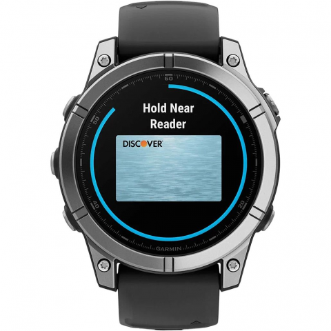 Смарт-годинник Garmin Fenix E 47mm AMOLED Stainless Steel with Black Silicone Band (010-03025-02/00) Купити в Україні