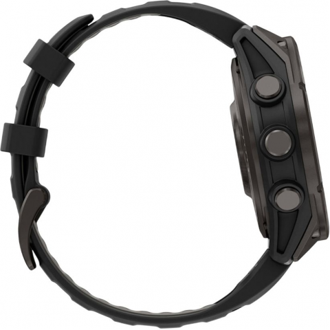 Смарт-годинник Garmin Fenix 8 Pro 47mm AMOLED Carbon Gray DLC Titanium with Black/Pebble Gray (010-03198-00/01) Купити в Україні
