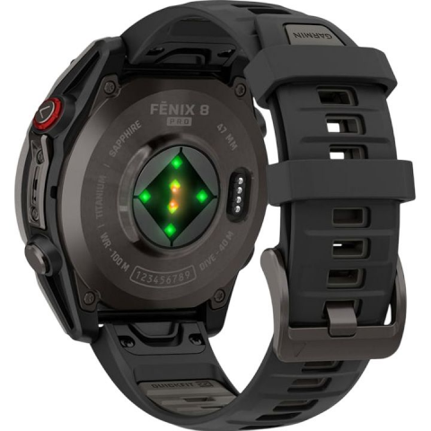 Смарт-годинник Garmin Fenix 8 Pro 47mm AMOLED Carbon Gray DLC Titanium with Black/Pebble Gray (010-03198-00/01) Купити в Україні