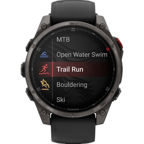 Смарт-годинник Garmin Fenix 8 Pro 47mm AMOLED Carbon Gray DLC Titanium with Black/Pebble Gray (010-03198-00/01) Купити в Україні