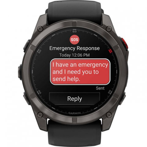 Смарт-годинник Garmin Fenix 8 Pro 51 mm AMOLED Carbon Gray DLC Titanium with Black/Pebble Gray (010-03199-00/01) Купити в Україні