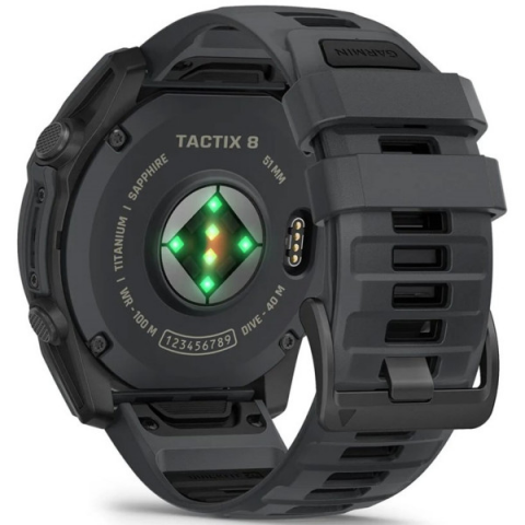 Смарт-годинник Garmin tactix 8 - 51 mm AMOLED Cerakote Slate Grey w. Applied Ballistics Ultralight (010-04553-00/01) Купити в Україні