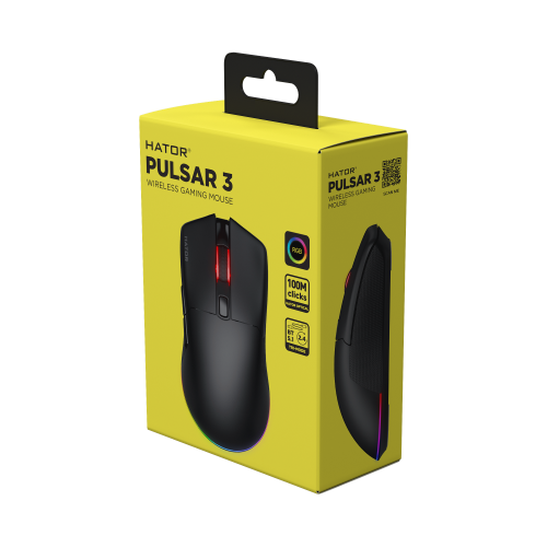 Ігрова миша HATOR Pulsar 3 wireless (HTM630) black Купити в Україні