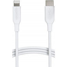 Кабель Amazon Basics USB-C to Lightning, 6 Feet, White