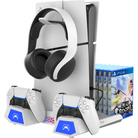 Підставка для Sony PlayStation 5 Slim з зарядкою для геймпадів DualSense iPega PG-P5S023