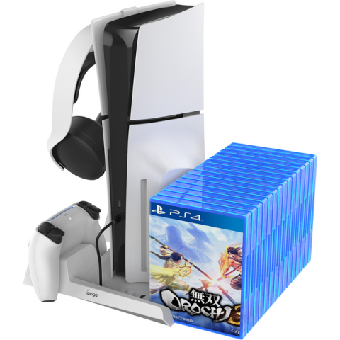 Підставка для Sony PlayStation 5 Slim з зарядкою для геймпадів DualSense iPega PG-P5S023