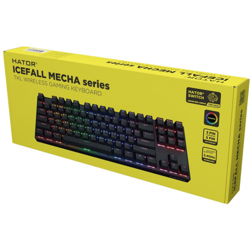 Клавіатура механічна HATOR Icefall Mecha TKL wireless Rainbow (HTK287UA) black Купити в Україні