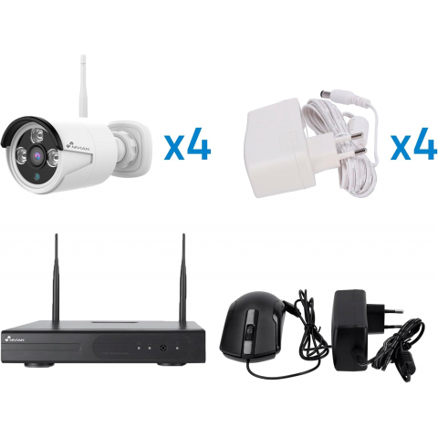 Комплект відеонагляду NIVIAN 4CH Wifi CCTV Kit (NV-KIT430W-4CAM) Купити в Україні