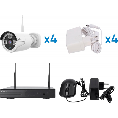 Комплект відеонагляду NIVIAN 4CH Wifi CCTV Kit (NV-KIT430W-4CAM) Купити в Україні