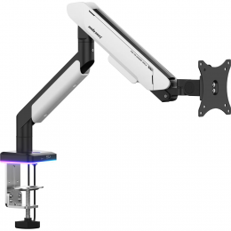 Настільна стійка Anda Seat Stealth Pro II RGB 17"-42" White (AD-W-A9X-1S-BW)