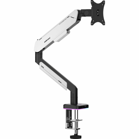 Настільна стійка Anda Seat Stealth Pro II RGB 17-42" White (AD-W-A9X-1S-BW) Купити в Україні