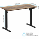 Комп’ютерний стіл OfficePro ODE1260DW Dark Wood/Black Купити в Україні
