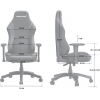 Комп&#039;ютерне крісло для геймера Anda Seat Luna L Black Fabric (AD18-44-B-F) Купити в Україні
