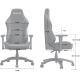Комп'ютерне крісло для геймера Anda Seat Luna L Black Fabric (AD18-44-B-F) Купити в Україні