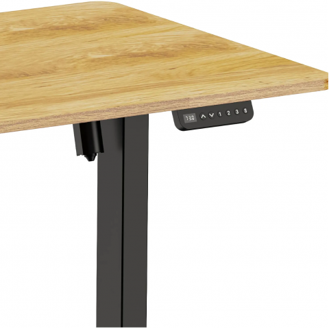 Комп'ютерний стіл OfficePro ODE1470LW Light Wood/Black Купити в Україні