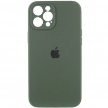 Чохол Silicone Full Case AA Camera Protect for Apple iPhone 12 Pro Max Atrovirens (FullAAi12PM-40)
