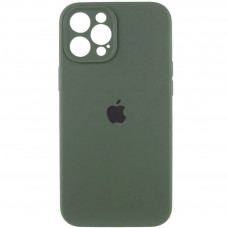 Чохол Silicone Full Case AA Camera Protect for Apple iPhone 12 Pro Max Atrovirens (FullAAi12PM-40)