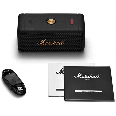 Портативна акустика Marshall Emberton Black and Brass (1005696) Купити в Україні