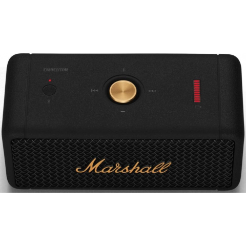 Портативна акустика Marshall Emberton Black and Brass (1005696) Купити в Україні