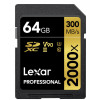 Карта пам'яті Lexar 64 GB SDXC UHS-II U3 Professional 2000x LSD2000064G-BNNNG Купити в Україні