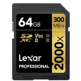 Карта пам'яті Lexar 64 GB SDXC UHS-II U3 Professional 2000x LSD2000064G-BNNNG