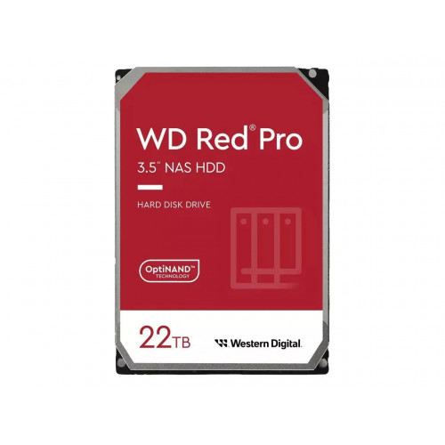 Жорсткий диск HDD: 22TB Western Digital Red Pro NAS 3.5" SATA III (WD221KFGX) Купити в Україні