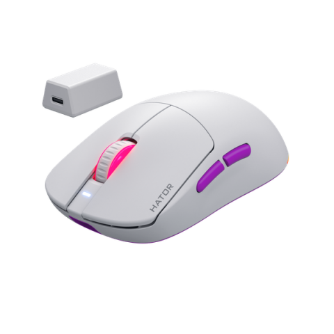 Ігрова миша HATOR Quasar 3 ULTRA 8K Wireless (HTM771) white Купити в Україні