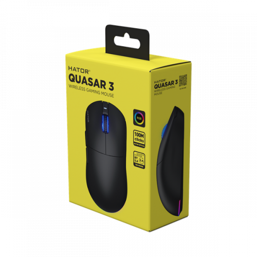 Ігрова миша HATOR Quasar 3 wireless (HTM730) black Купити в Україні
