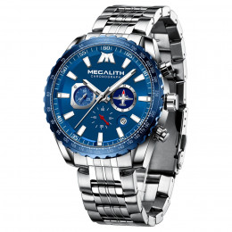 Годинник Megalith 8212M Stainless Steel Band Blue