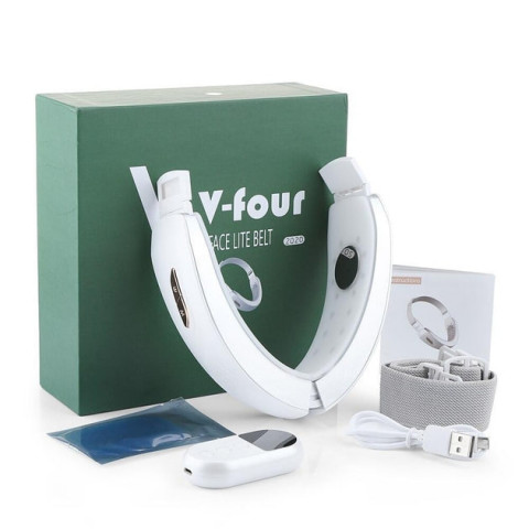 Імпульсний мікрострумовий масажер для обличчя V-Four V-Face Lift Belt 2013 Купити в Україні