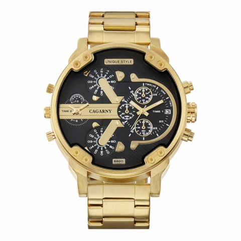 Годинник чоловічий CAGARNY 6820 Sport Watch Gold Купити в Україні