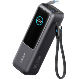 Універсальна батарея для ноутбука Anker Power Bank (25000mAh, 25K, 165W, вбудований і висувний кабелі) (A1695H11)