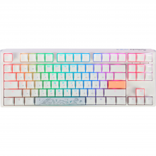 Механічна клавіатура Ducky One 3 TKL Cherry MX Speed silver RGB White UA