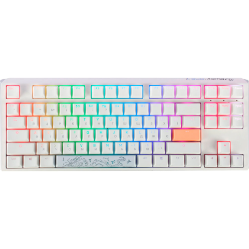 Механічна клавіатура Ducky One 3 TKL Cherry MX Speed silver RGB White UA Купити в Україні