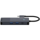 USB-C хаб RAPOO UCM-2004, 8 в 1, чорний Купити в Україні