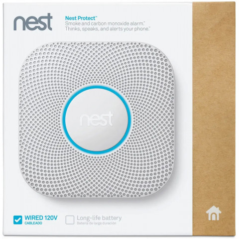 Датчик диму і чадного газу Google Nest Protect Smoke Carbon Monoxide Alarm White (S3000BWIT) Купити в Україні
