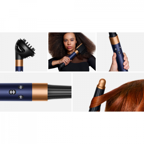Фен-стайлер Dyson Airwrap i.d. HS08 Multi-Styler and Dryer Curly+Coily Prussian Blue/Rich Copper (107451-01) Купити в Україні