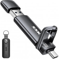 Флеш-накопичувач SSK SD301 1TB USB Type C+ USB A