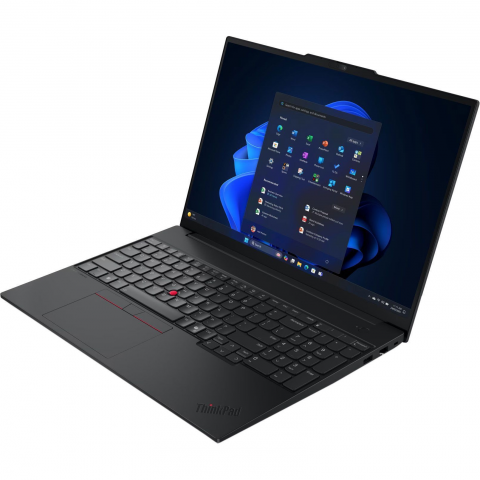 Ноутбук Lenovo ThinkPad E16 Gen3 (21ST001YGE) 16" IPS Full HD 60 Гц, AMD Ryzen AI 7 PRO 250 , 32 ГБ, SSD 1000 ГБ, AMD Radeon 780M, Windows 11 Pro, чорний