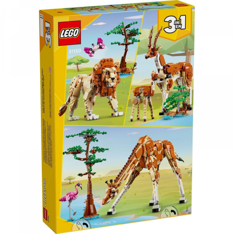 Конструктор LEGO Creator Wild Safari Animals 3 In 1 (31150) Купити в Україні