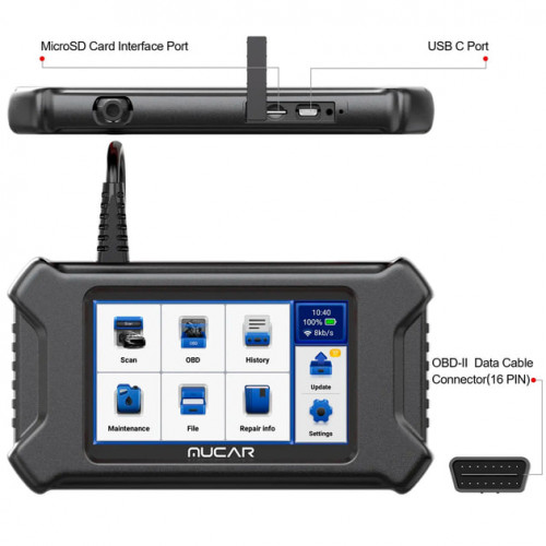 Автомобільний діагностичний сканер MUCAR CS5 Купити в Україні