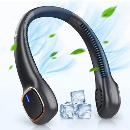 Портативний шийний вентилятор JD-FS001 чорний