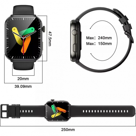 Смарт-годинник Blackview R60 Black (6931548318699) Купити в Україні