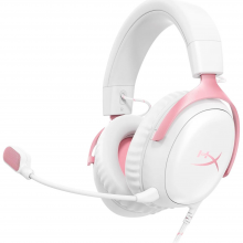 Навушники з мікрофоном HyperX Cloud III White/Pink (9W1Q4AA)